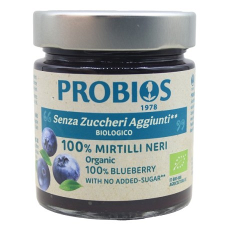 Composta 100% Mirtilli Neri Bio Senza Zuccheri Aggiunti 215 g Probios