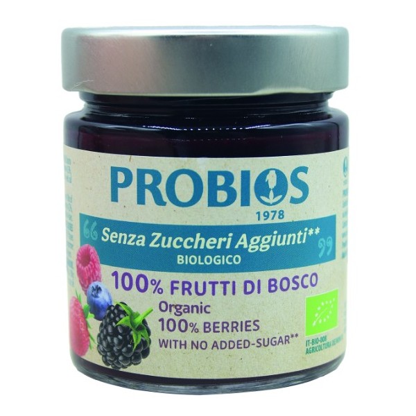 Composta 100% Frutti Di Bosco Bio Senza Zuccheri Aggiunti 215 g Probios