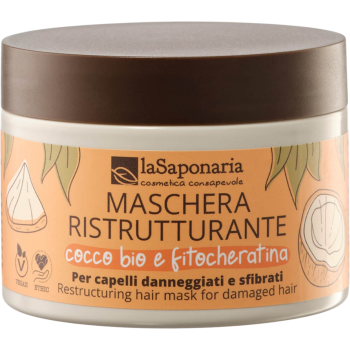 Maschera capelli ristrutturante 200 ml La saponaria
