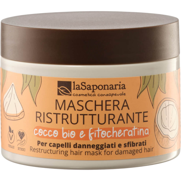 Maschera capelli ristrutturante 200 ml La saponaria