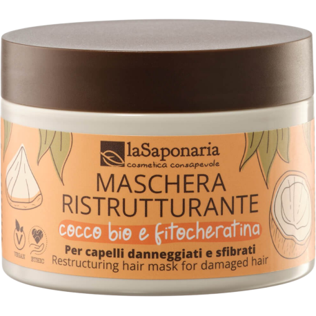Maschera capelli ristrutturante 200 ml La saponaria