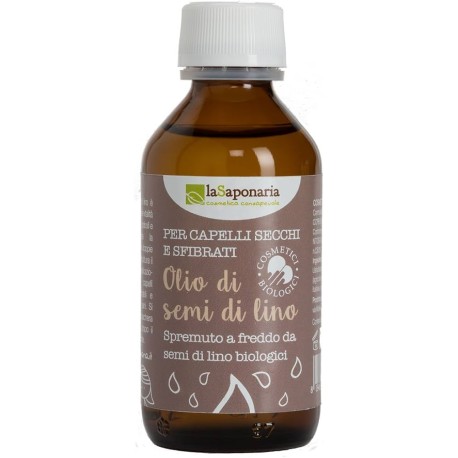 Olio di semi di lino bio 100 ml La saponaria